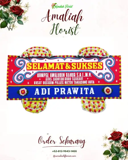 Papan Bunga Ucapan Selamat Kalipepe