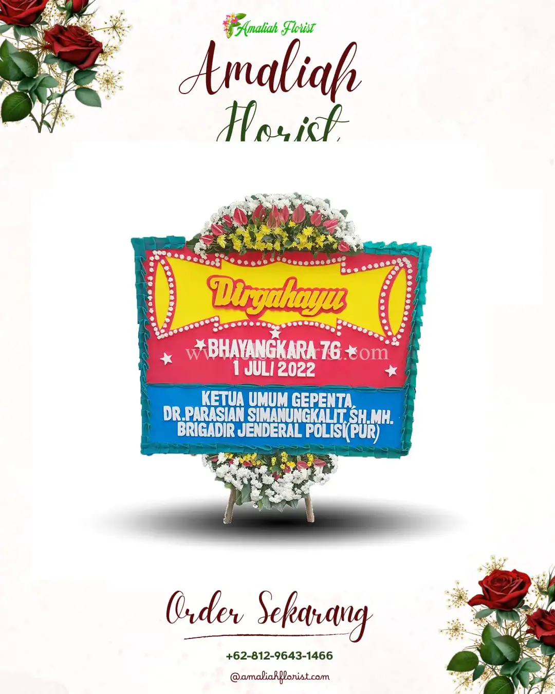 Papan Bunga HUT Ulang Tahun Kalipepe